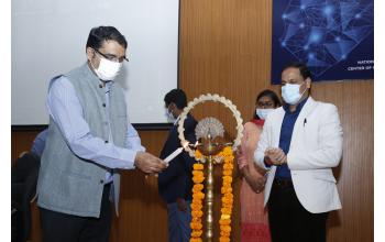 Inauguration of Advanced Supercomputing Facility at NABI by Dr Jitendra Singh Honble Minister of Science and Technology and Earth Sciences 
